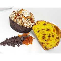 Panettone all'arancia e cioccolato